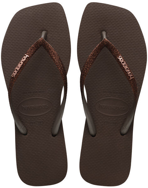 Havaianas Square Glitter - infradito - donna Dark Brown 37/38 BR