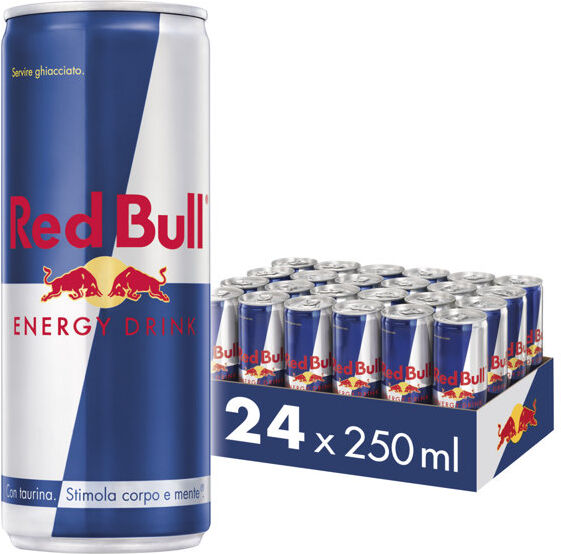 Bull Energy Drink 250 ml Pack 24 - bevanda energetica - Grey/Blue