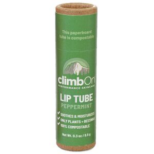Climb On Lip Tube Peppermint 0.3 oz - balsamo labbra Green