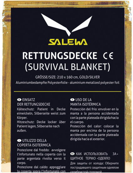 Salewa Rescue Blanket - coperta d'emergenza - Gold/Silver Salewa Rescue Blanket - coperta d'emergenza - Gold/Silver