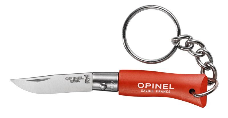 Opinel N°02 Keyring - coltello portachiavi - Light Red