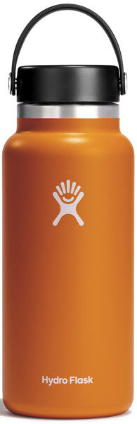hydro flask wide mouth 0,946 l - borraccia dark orange