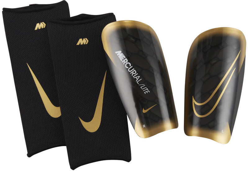 nike mercurial lite - protezioni calcio black/yellow xs