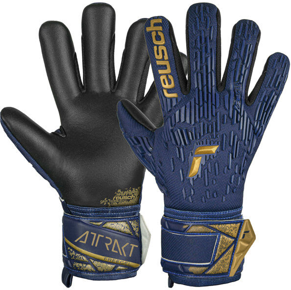 Reusch Attrakt Freegel Silver - guanti da portiere Blue/Brown 7,5