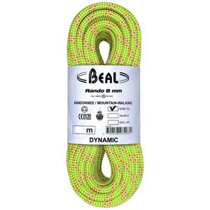 Beal Rando 8 mm Golden Dry - corda gemella Yellow 48 m