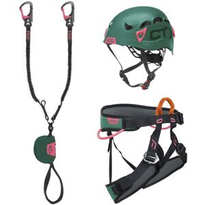 Climbing Technology VF Kit Plus G-Compact - set via ferrata - donna Green/Pink