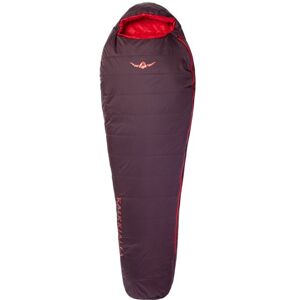 Kaikkialla Lentua 6 - sacco a pelo sintetico Dark Red M (190 x 75 x 47 cm) zip left