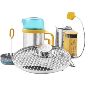 biolite campstove complete cook kit - fornello e stoviglie da campeggio yellow/grey/azure