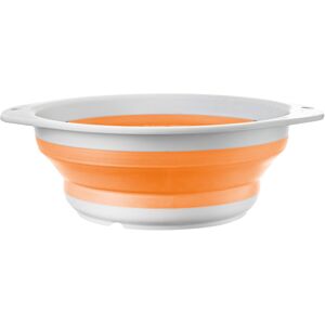 brunner fold-away colander - scolapasta da campeggio orange