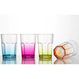 brunner set octoglass color - set bicchieri multicolor