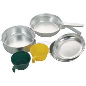 meru alu cooking set - set stoviglie alu/green/yellow