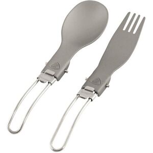 robens folding alloy cutlery set - posate grey