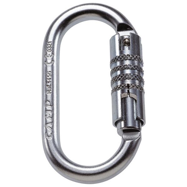 c.a.m.p. oval pro 3lock - moschettone ovale silver