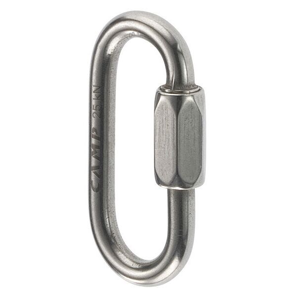 c.a.m.p. oval mini link stainless - moschettone silver