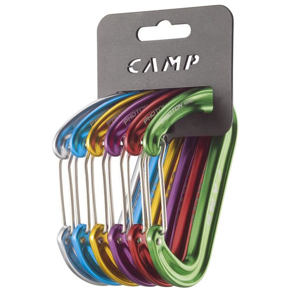 c.a.m.p. rack pack photon wire - set moschettoni multicolor