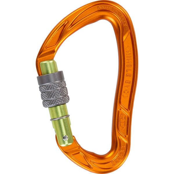 climbing technology nimble evo sg - moschettone orange/green