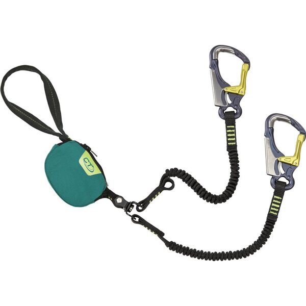 climbing technology top shell twist - set via ferrata black/green