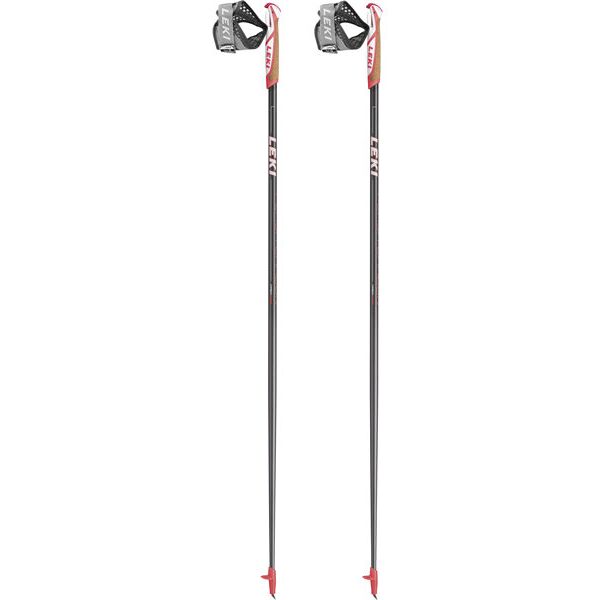 leki flash carbon - bastoncini nordic walking black/orange 125 cm