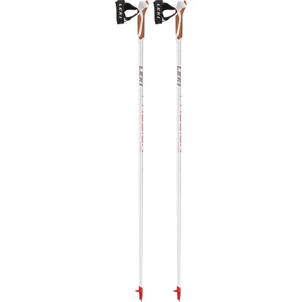 leki passion - bastoncino nordic walking white/red 100 cm