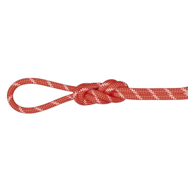 mammut 8.0 alpine classic rope - mezza corda / gemella orange/white 50