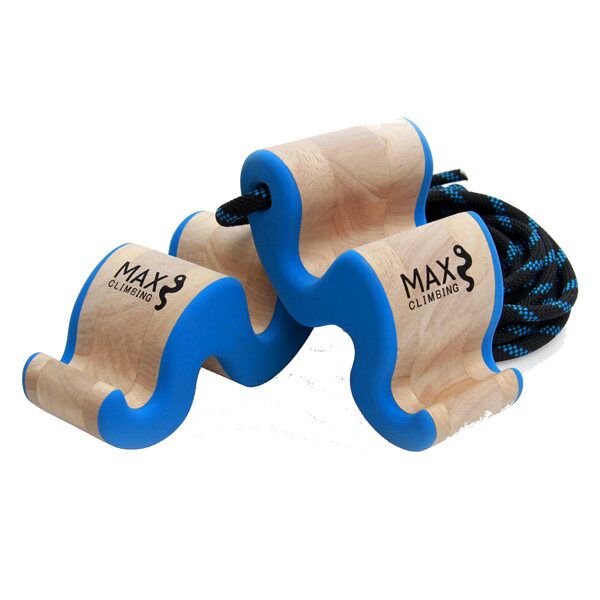 max climbing maxgrip hybrid - prese per arrampicata wood/blue
