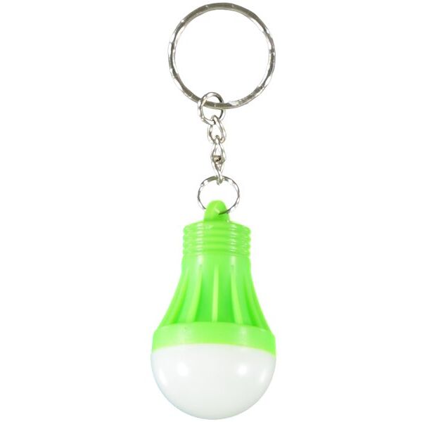 meru led light bulb keychain light green