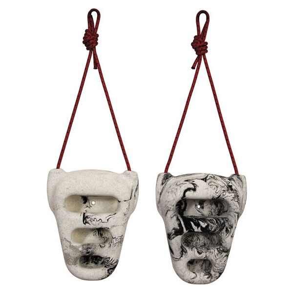 metolius rock rings 3d - prese per allenamento black/white swirl