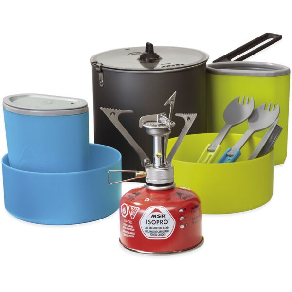 msr pocketrocket stove kit - fornello e stoviglie per campeggio multicolor