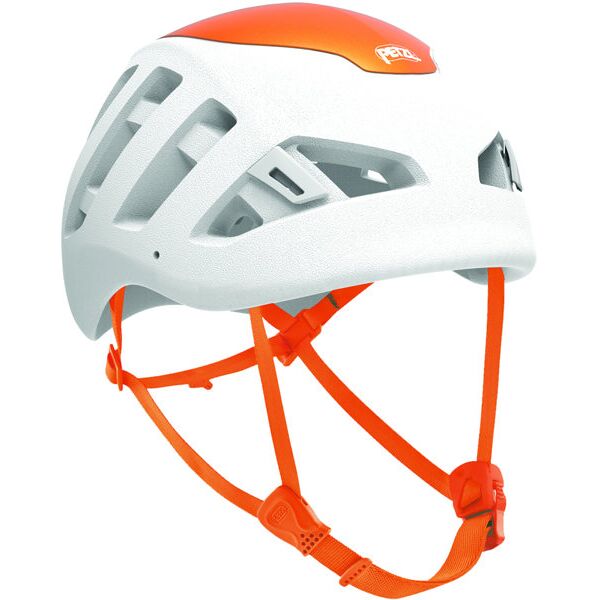 petzl sirocco - casco arrampicata white/orange 53-61