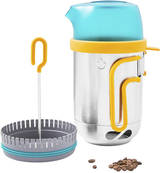 biolite campstove kettlepot cook - bollitore grey/yellow/azure