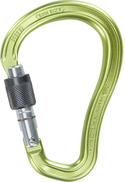 climbing technology axis hms sg - moschettone green/grey