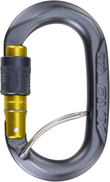 climbing technology ovx sgl - moschettone grey/yellow