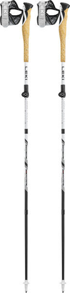 leki cross trail fx superlite - bastoncini pieghevoli white/black 130