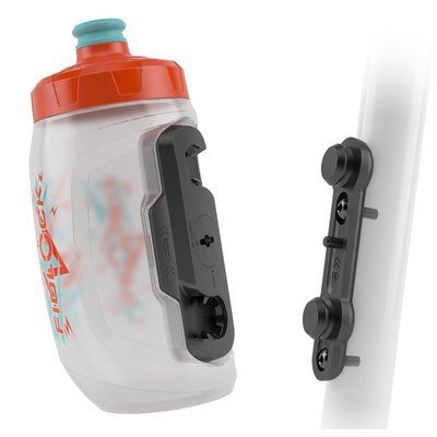 monkey link twist bottle kids 450ml - borraccia da bici grey/orange