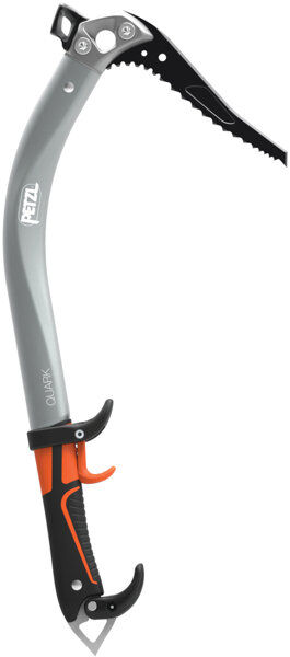 petzl quark hammer - piccozza tecnica a martello - aluminium/orange