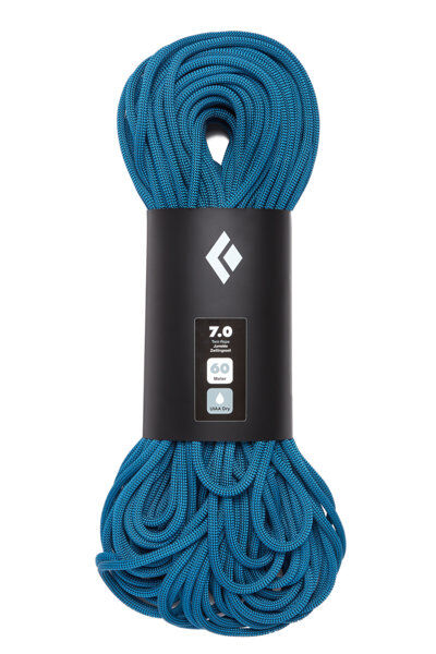 Black Diamond 7.0 Dry - corda arrampicata Light Blue 60 m