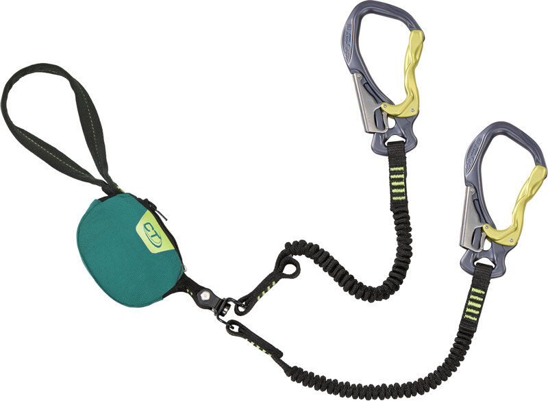 Climbing Technology Hook It Twist - set via ferrata Black/Green