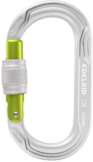 Edelrid Oval Power 2500 Screw II - moschettone Grey/Green