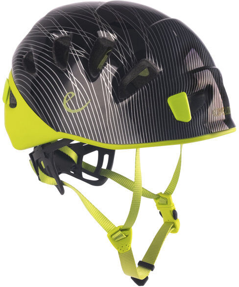 Edelrid Shield II - casco arrampicata Black/Green 48-56 cm