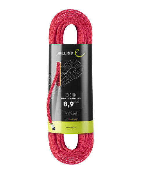 Edelrid Swift 48 Pro Dry 8,9 mm - corda singola/mezza/gemella Pink 60 m