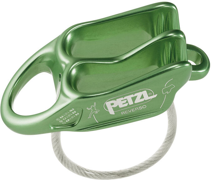 Petzl Reverso - assicuratore/discensore Green