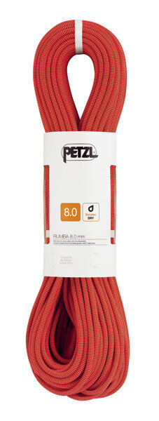 Petzl Rumba 8,0mm - mezza corda/corda gemella Red