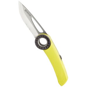 petzl spatha - coltello yellow 115 mm (closed) / 175 mm (open)