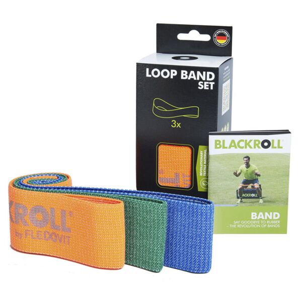 blackroll loop band set - elastici fitness orange/green/blue