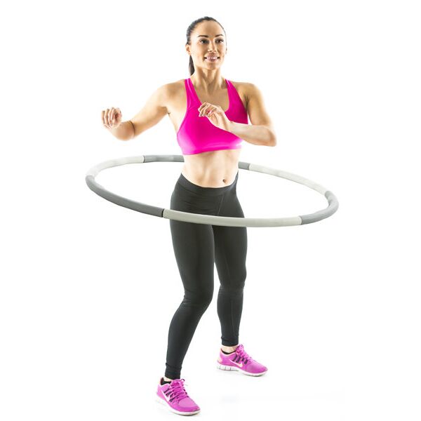 gymstick hula hoop - attrezzature per il fitness grey/white