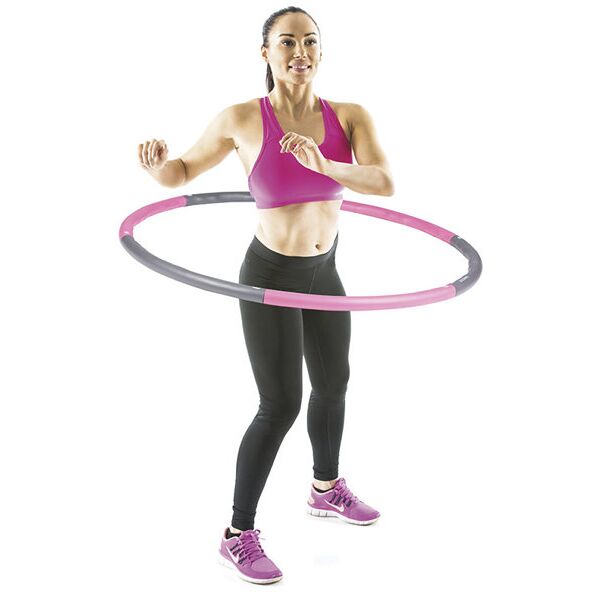 gymstick hula hoop - attrezzature per il fitness grey/pink