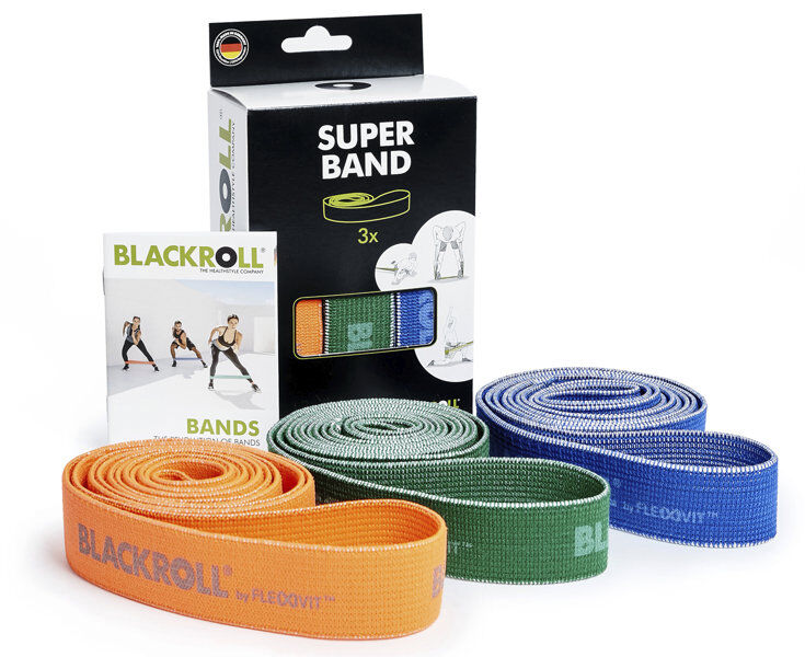 Blackroll Super Band Set - elastici fitness Orange/Green/Blue
