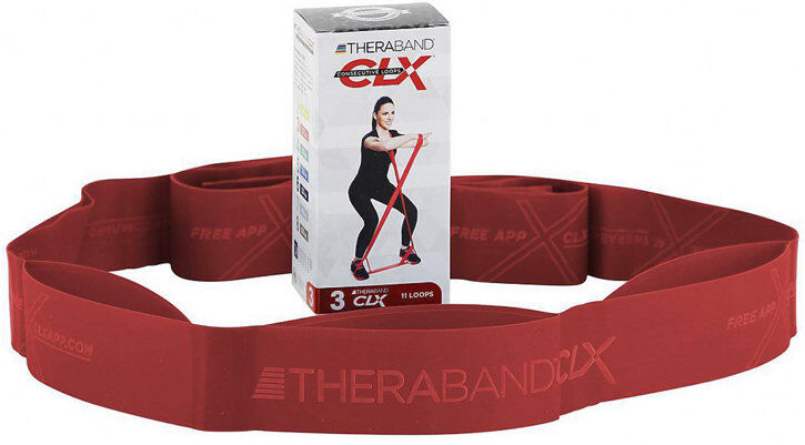 Thera Band CLX 11 Loop - elastici fitness Red (Middel)