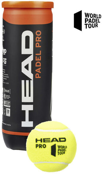 head padel pro - palline da padel black/orange