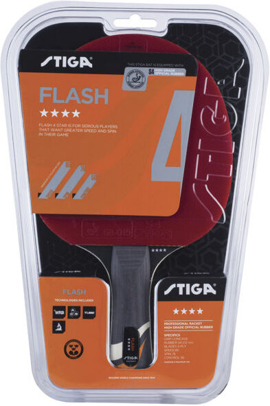 stiga flash wrb - racchetta da ping pong red